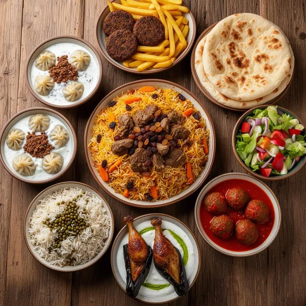 Afghansk Standard catering menu