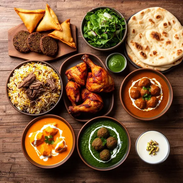 Indisk Standard catering menu