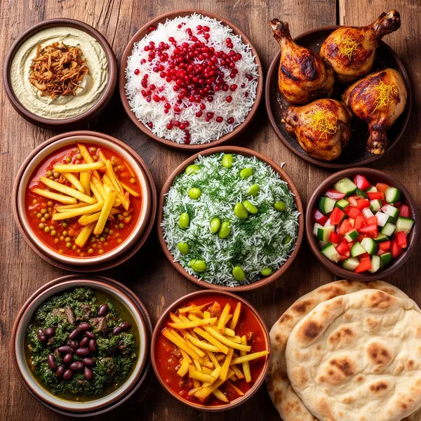 Iransk Basis catering menu