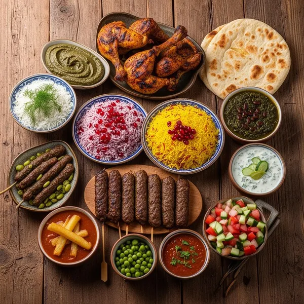 Iransk Standard catering menu