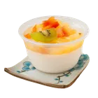 Gele dessert