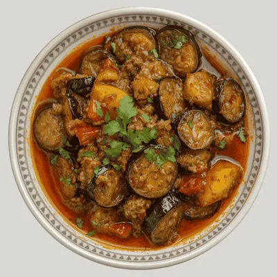 Afghansk aubergine ret